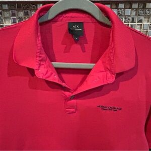 Armani Exchange Vibrant Red Polo